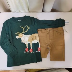 NWT CARTER'S HOLIDAY SET, size 3T